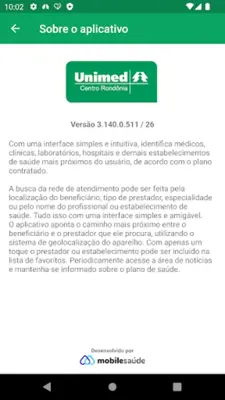 Unimed Centro Rondônia - Cliente android App screenshot 0